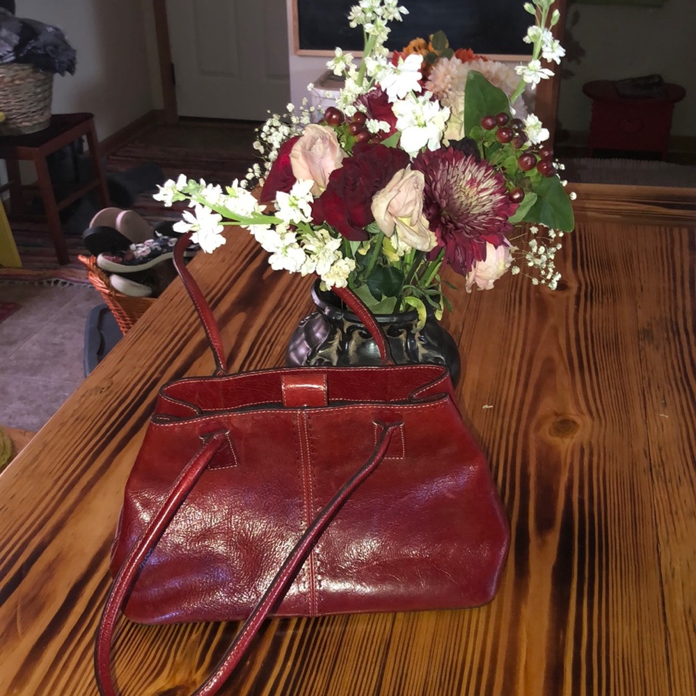 Red Fossil Purse